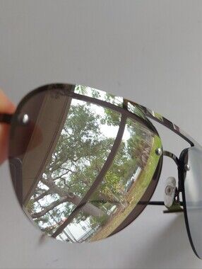 Panama Jack Men's Silver Mirrored Aviator Sunglasses